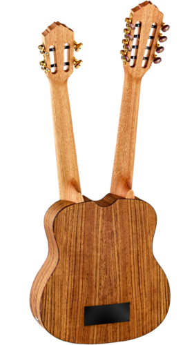 Ortega Double Neck Tenor Ukulele 'Hydra' Mahogany w/ Pickup