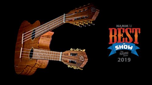 Ortega Double Neck Tenor Ukulele 'Hydra' Mahogany w/ Pickup