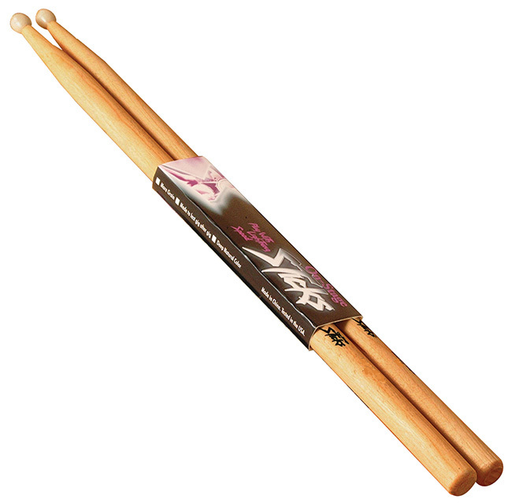 On Stage Hickory Wood with Nylon Tip Drumsticks (3 Sizes)