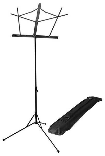 On Stage Music Stand Black w/ Bag