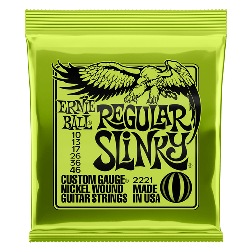 Ernie Ball Regular Slinky Nickel Wound Electric Guitar Strings - 10-46