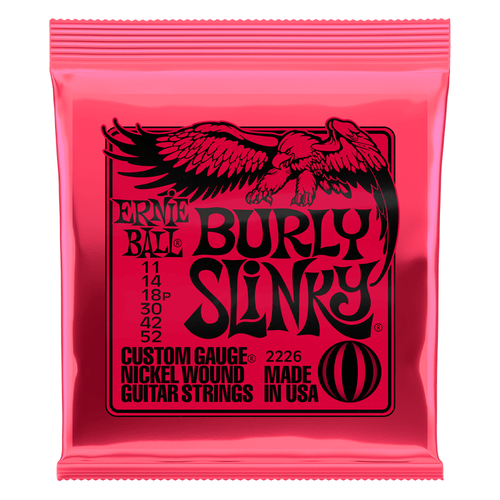 Ernie Ball Burly Slinky Nickel Wound Electric Guitar Strings - 11-52