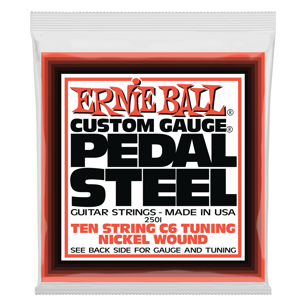 Ernie Ball Pedal Steel 10-String C6 Tuning Nickel Wound Electric Guitar Strings - 12-66