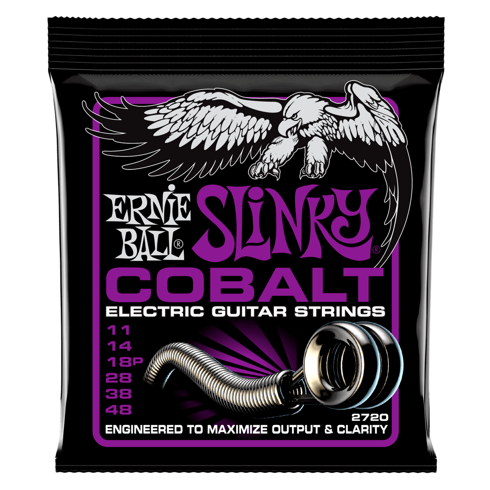 Ernie Ball Power Slinky Cobalt Electric Guitar Strings - 11-48
