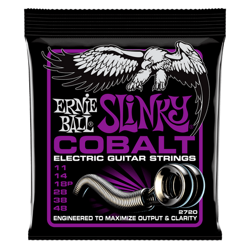 Ernie Ball Power Slinky Cobalt Electric Guitar Strings - 11-48