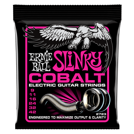 Ernie Ball Super Slinky Cobalt Electric Guitar Strings - 9-42
