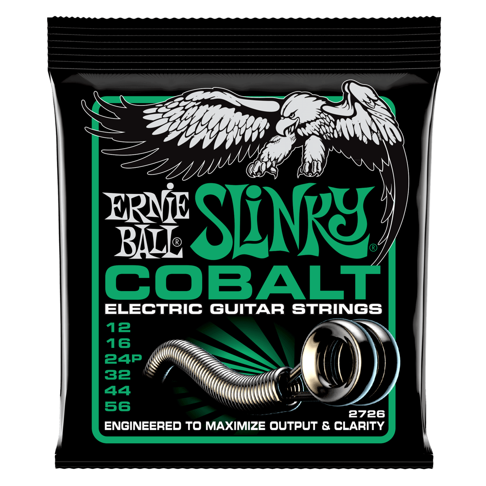 Ernie Ball Not Even Slinky Cobalt Electric Guitar Strings - 12-56