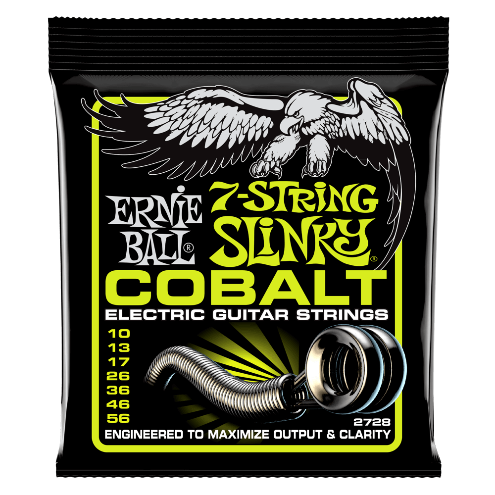 Ernie Ball Regular Slinky Cobalt 7-String Electric Guitar Strings - 10-56