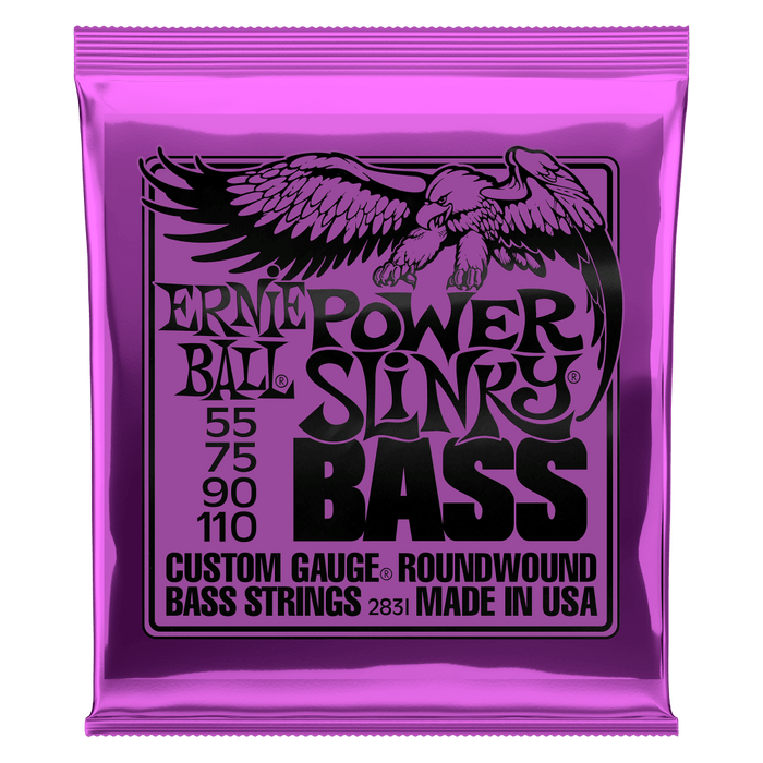 Ernie Ball Power Slinky Nickel Wound Electric Bass Strings - 55-110