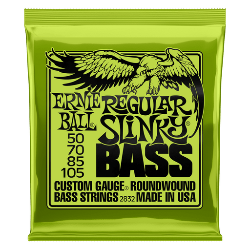 Ernie Ball Regular Slinky Nickel Wound Electric Bass Strings - 50-105