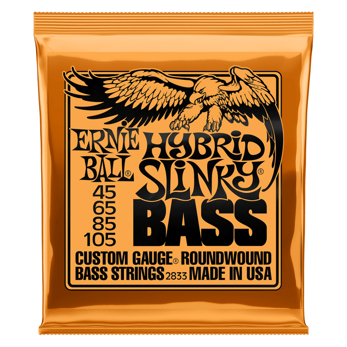 Ernie Ball Hybrid Slinky Nickel Wound Electric Bass Strings - 45-105