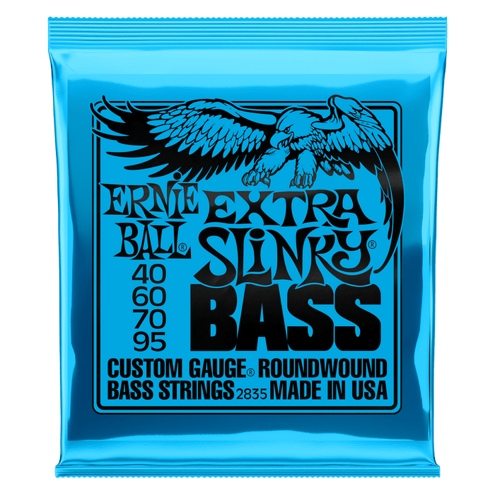 Ernie Ball Extra Slinky Nickel Wound Electric Bass Strings - 40-95