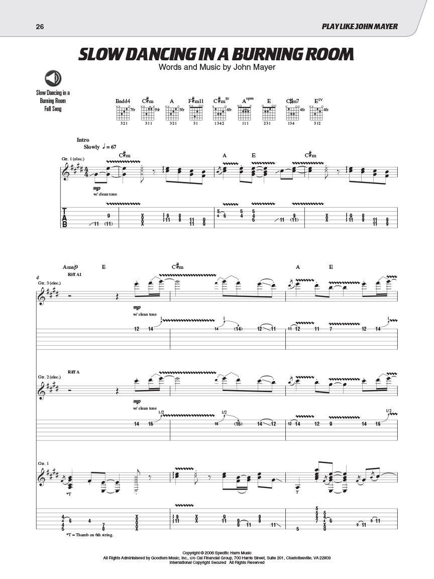 Play like John Mayer by Jeff Adams
