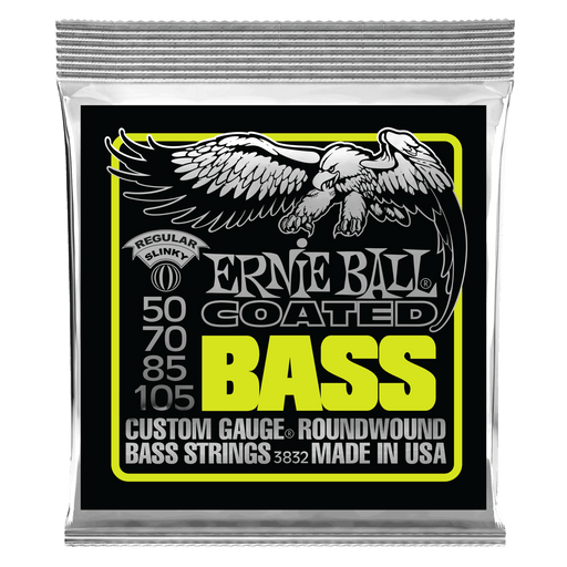 Ernie Ball Regular Slinky Coated Electric Bass Strings - 50-105