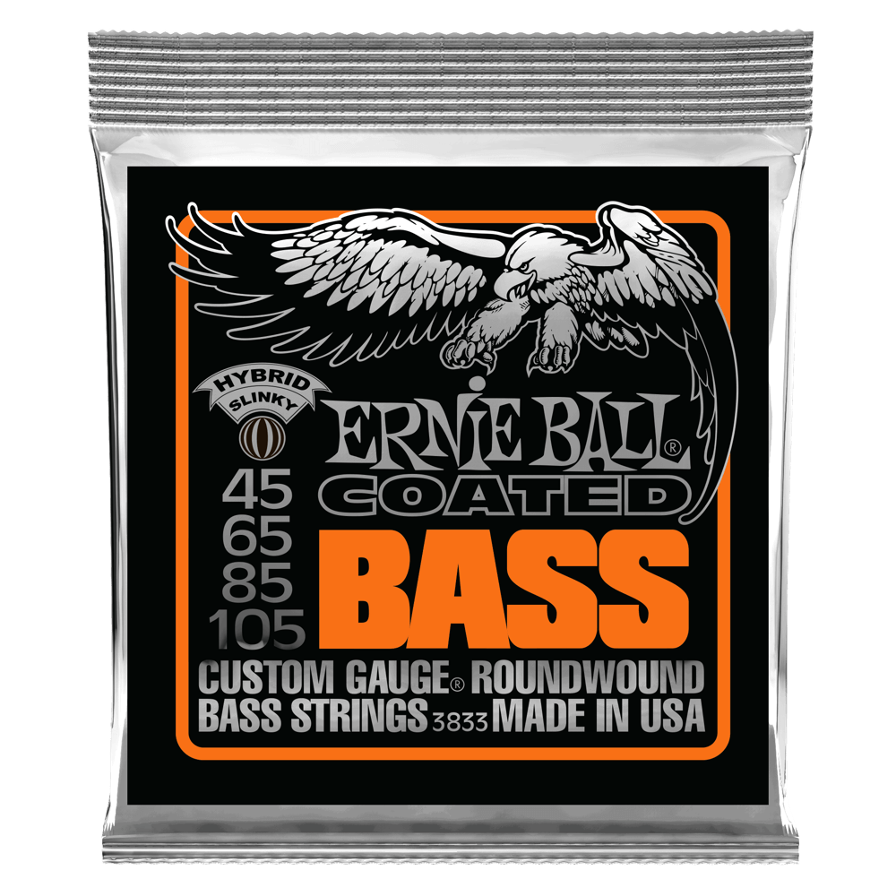 Ernie Ball Hybrid Slinky Coated Electric Bass Strings - 45-105