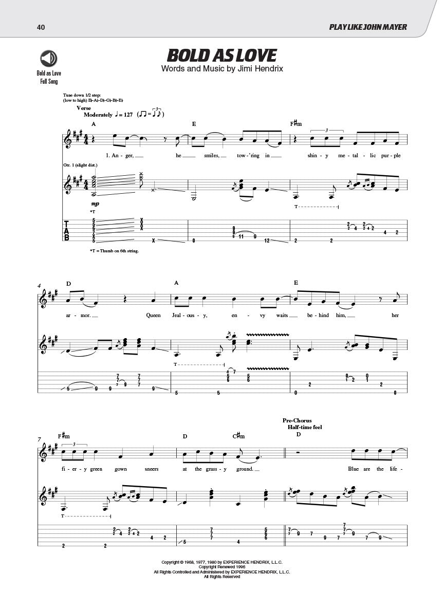Play like John Mayer by Jeff Adams
