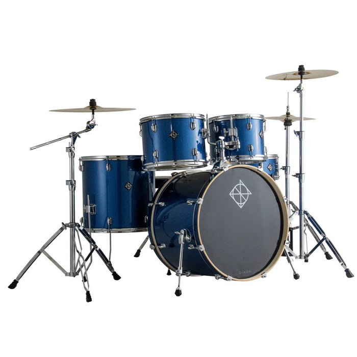 Dixon Spark Series 5-Pce Drum Kit with Cymbals 20" Bass Drum (3 colours)