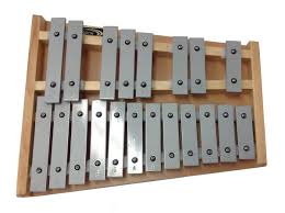 Percussion Plus 20-Note Glockenspiel with Natural Wood Frame & Bag
