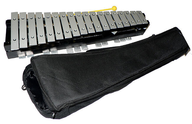 Percussion Plus PP4030 30 Note Glockenspiel with Black Wood Folding Frame & Bag