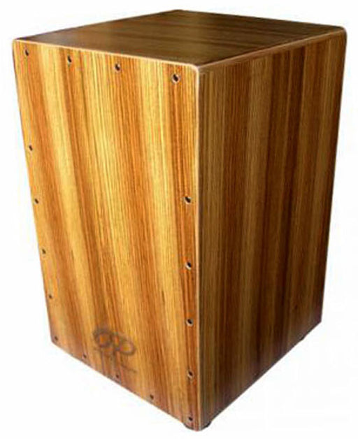 Opus Percussion Wooden Cajon in Zebrawood with Deluxe Carry Bag