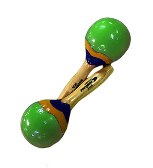 Percussion Plus Wooden Mini Maracas in Patterned Finish (3 Colors)