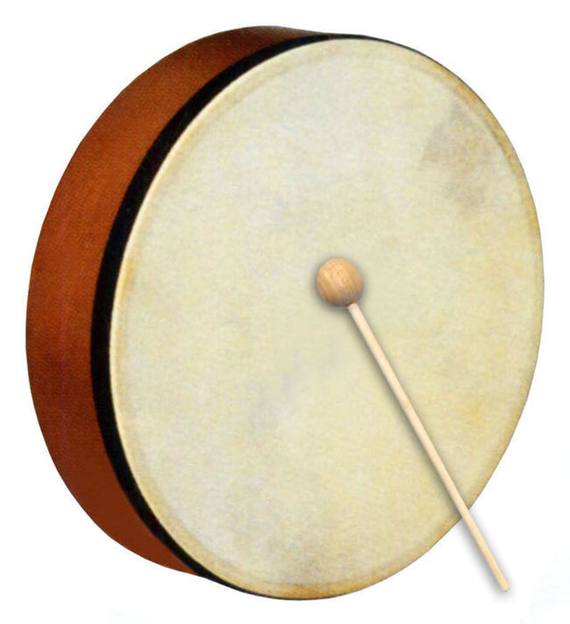 Percussion Plus Handheld Frame Drum with Wooden Beater