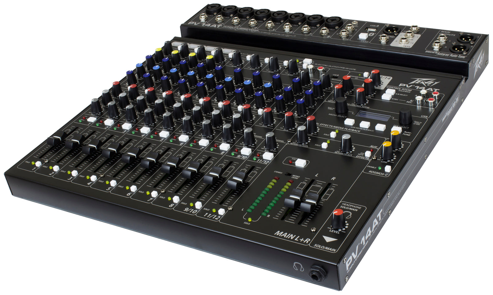 Peavey PV Series "PV-14AT" Compact 14-Channel Mixer with Bluetooth and Autotune