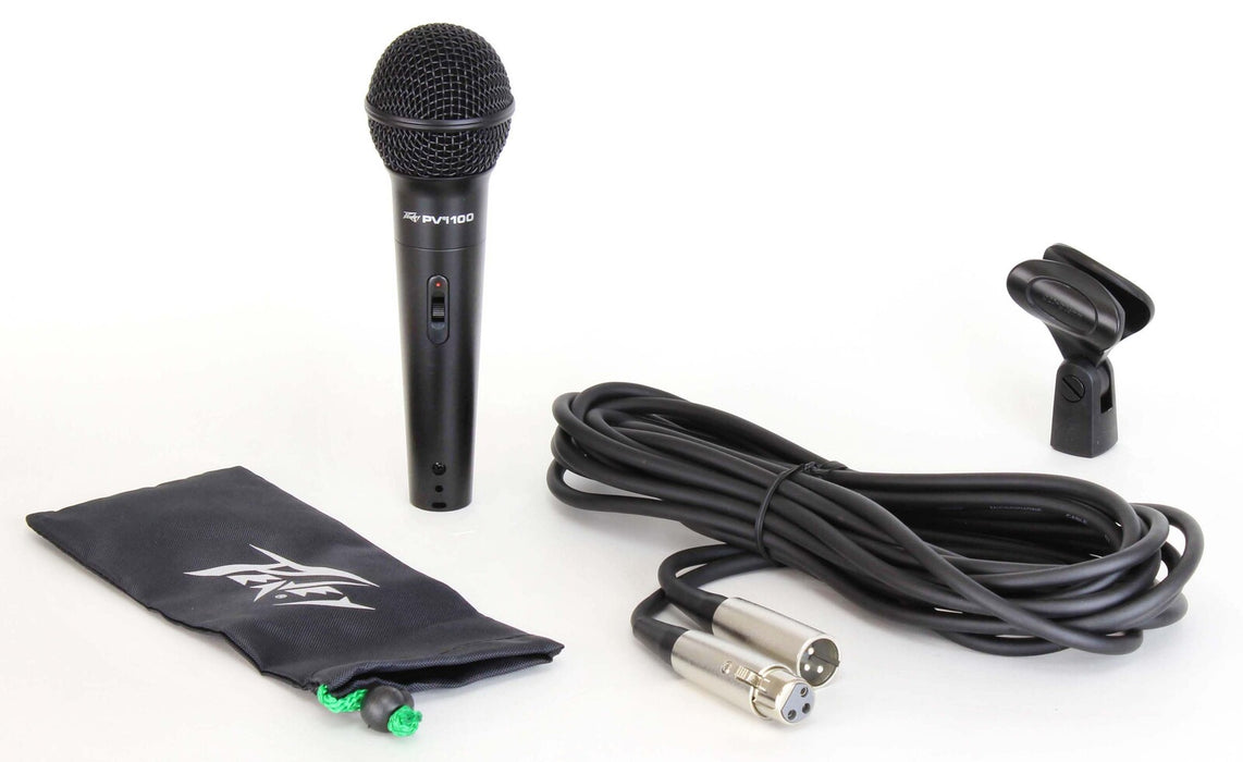 Peavey PVI100 Dynamic Cardioid Microphone in Black with Cable