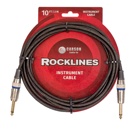 Carson 10 Foot Guitar Lead / Instrument Cable Braided