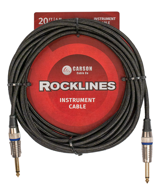 Carson 20 Foot Guitar Lead / Instrument Cable Braided
