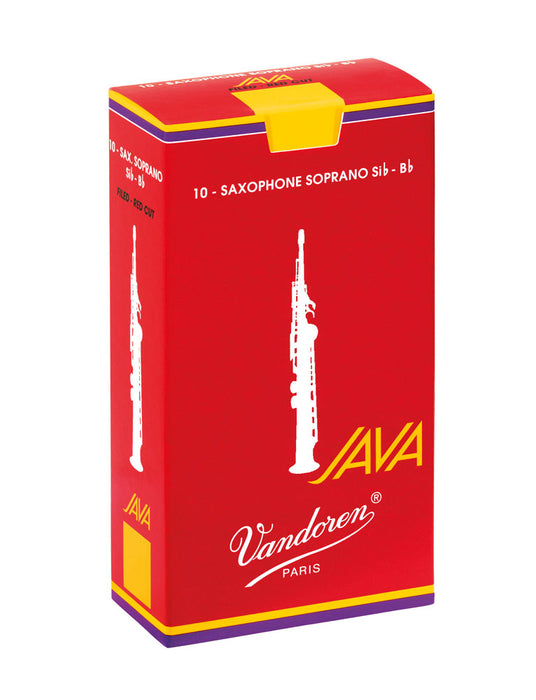 Vandoren Java Red Soprano Saxophone Reeds Box of 10