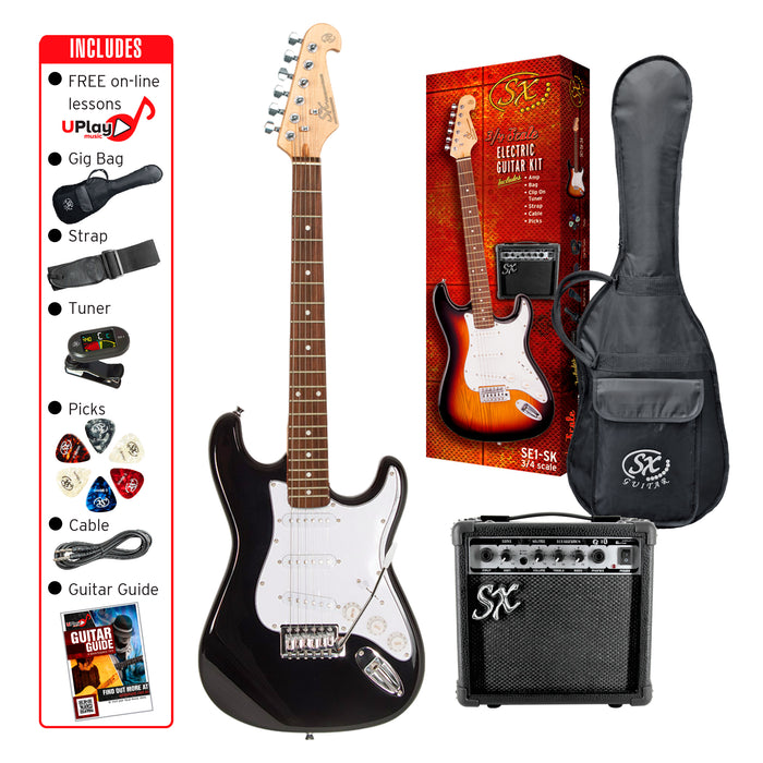 SX 3/4 Size Electric Guitar and Amp Pack