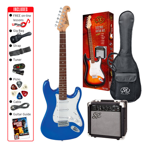 SX Beginner Electric Guitar and Amp Pack 4/4