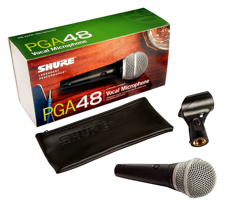 Shure PGA48 Cardioid Dynamic Vocal Microphone with Cable