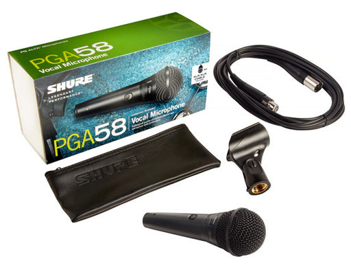 Shure PGA58 Cardioid Dynamic Vocal Microphone with Cable