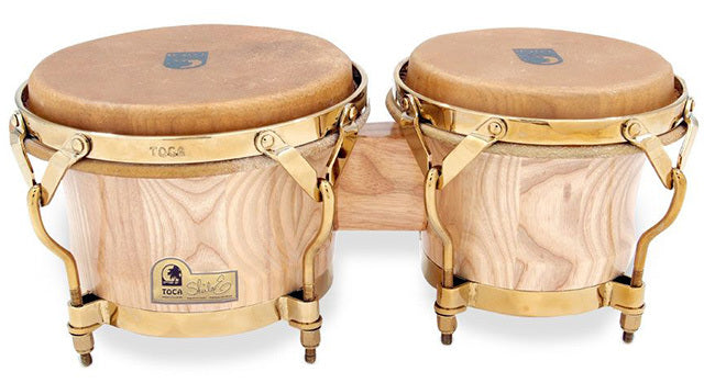 Toca Signature Series 7 & 8-1/2" Sheila E Wooden Bongos