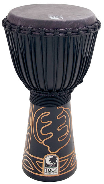 Toca Black Mamba Series 10" Djembe in Black with Bag