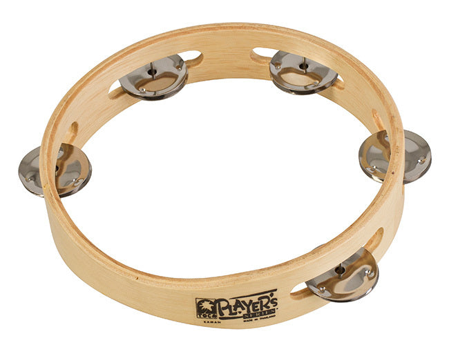 Toca Players Series 7-1/2" Wooden Tambourine with Single Row Of Jingles