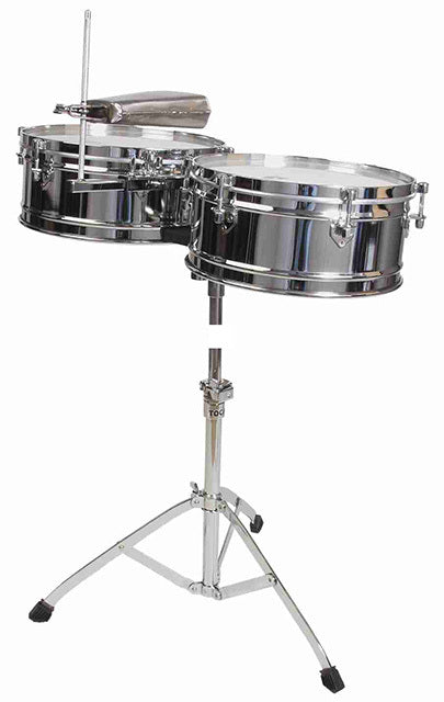 Toca Elite Series Timbale Set 14 & 15" in Chrome