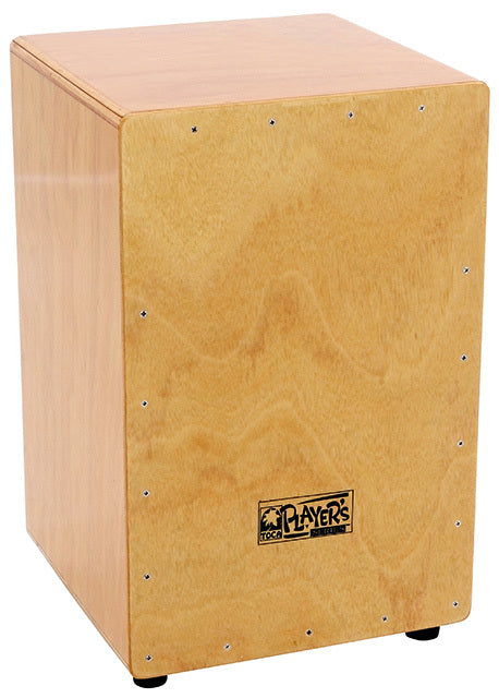 Toca Players Series Wooden Cajon in Natural Gloss with Internal Wire Snares