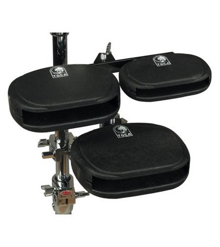 Toca Synthetic 3 Piece Clave Block Set with Mount