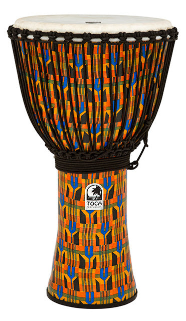 Toca Freestyle 2 Series Djembe 14 Inch Kente Cloth with Bag