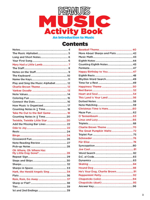 The Peanuts Music Activity Book