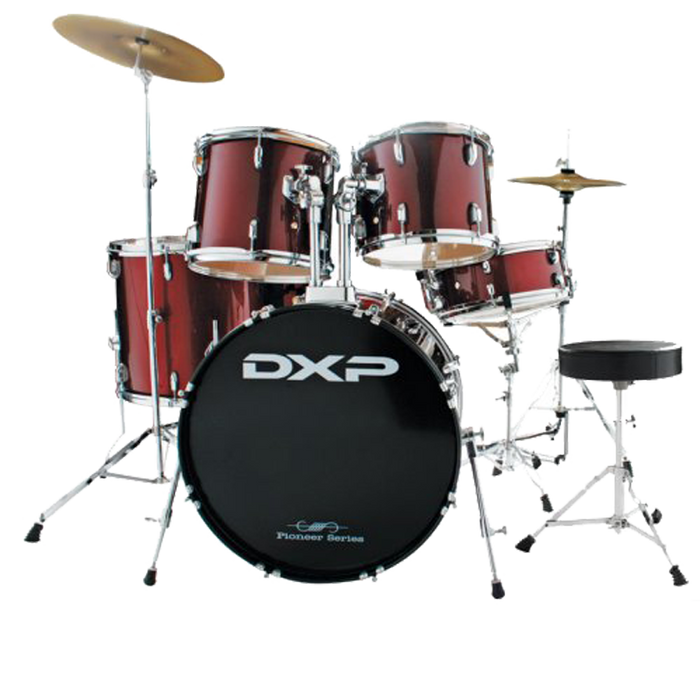 DXP Pioneer Series Complete Drum Kit with Stool and Cymbals