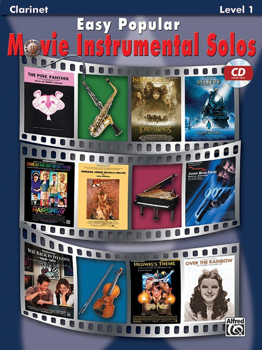 Easy Popular Movie Instrumental Solos Clarinet Book / CD