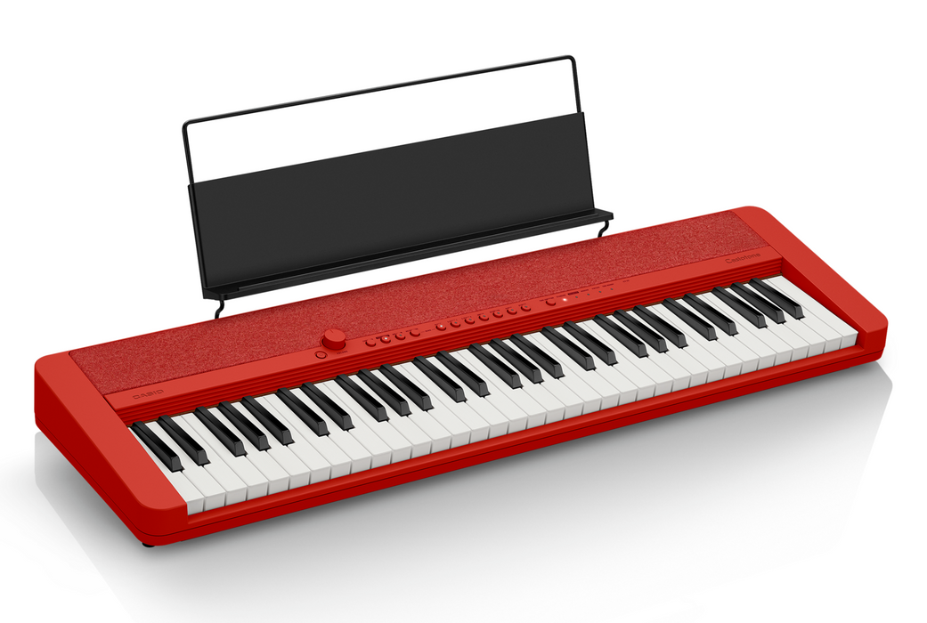 Casiotone CTS1 61 Key Keyboard Red