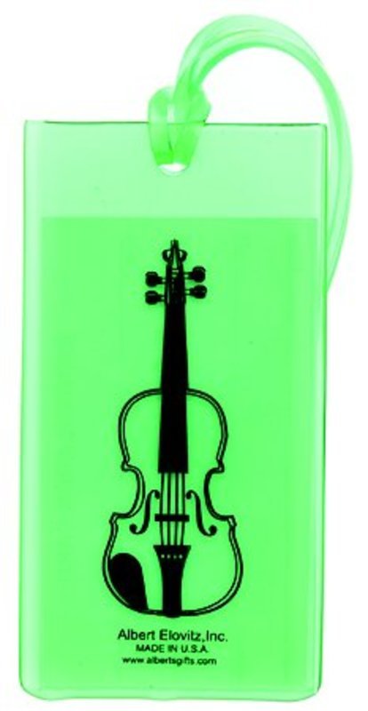 Music ID Tag Soft Rubber - Violin