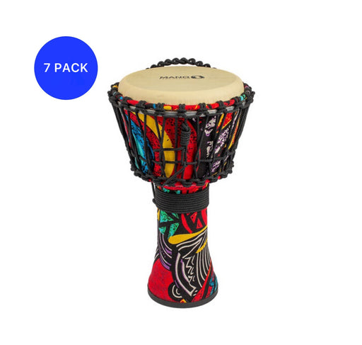 Mano 8 Inch Rope Djembe Classroom - Pack of 7
