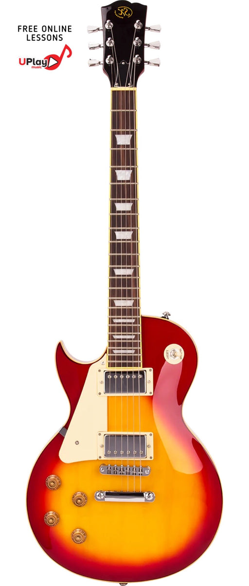 SX Les Paul Electric Guitar Cherry Sunburst Left Hand Pack
