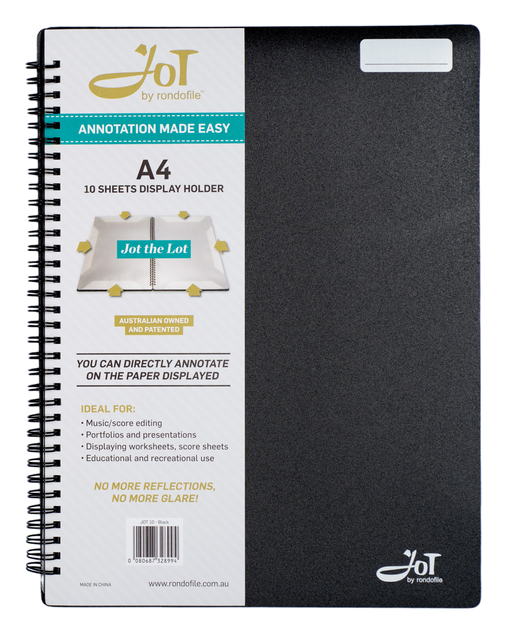 Rondofile Jot with Black Cover (10 sheets)